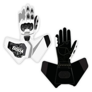 Gants moto en cuir personnalisables Vosg Racing, sur mesure, pour un style unique et une protection optimale.